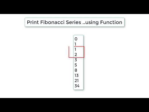 C Program To Generate Fibonacci Series using Function