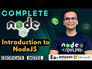 🚀🔥 Lecture 1: Introduction to NodeJS | NodeJS Complete Course ❤️ in Hindi | Notes | Certification