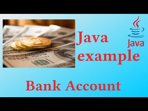 Bank account with transfer feature - Java Example