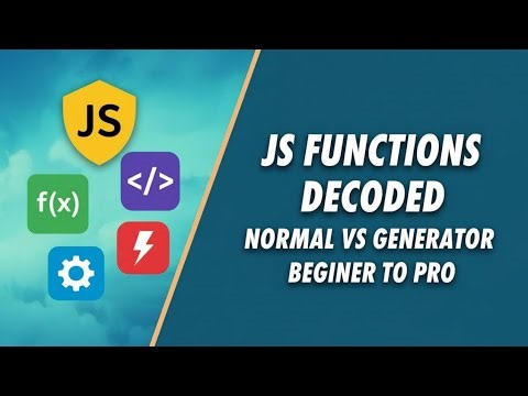 Normal Function vs Generator Function in JavaScript 🔥 Explained | CodeWithAswin | Tamil