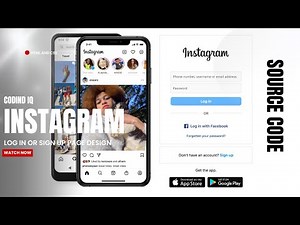 Code to Create - a INSTAGRAM Login Page Using CSS & HTML.