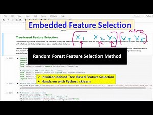 Feature Selection Embedded Method Tree Based Algorithm Random Forest |Tutorial 11