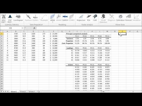 PCA tutorial in Excel