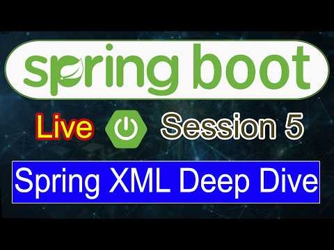 Spring Framework Full Course | Lecture 5 | XML Configuration, xmlns, XSD & Spring Bean Mapping