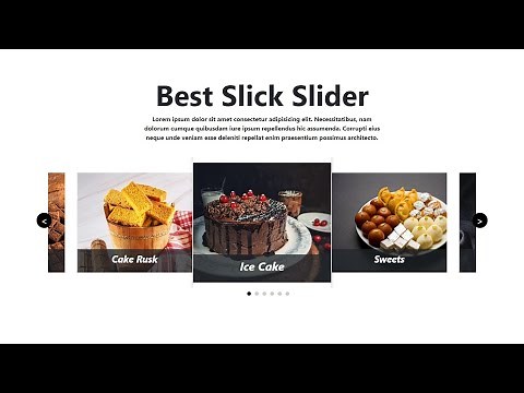 Create A Responsive Slick Slider Using Html Css & JQuery | Source Code 👇