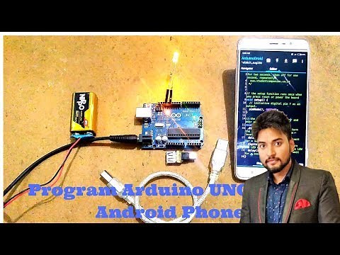 How to Program Arduino UNO using Android Phone with one Example