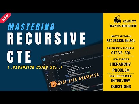 Recursive CTE in SQL
