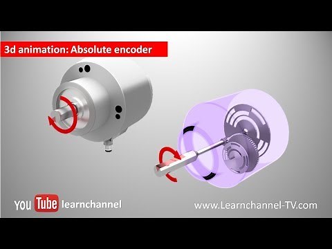 Absolute Encoder (Shaft Encoder, Rotary encoder) - how it works!