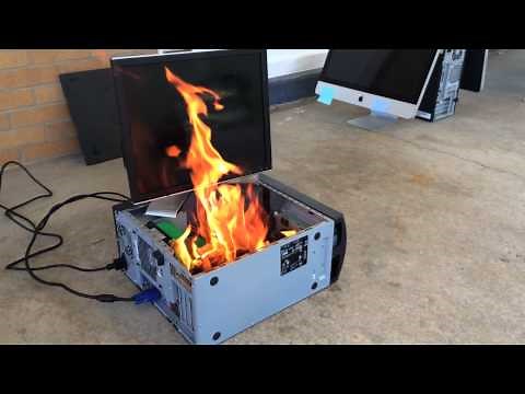 Dell Computer Fire / Explosion - FULL VERSION