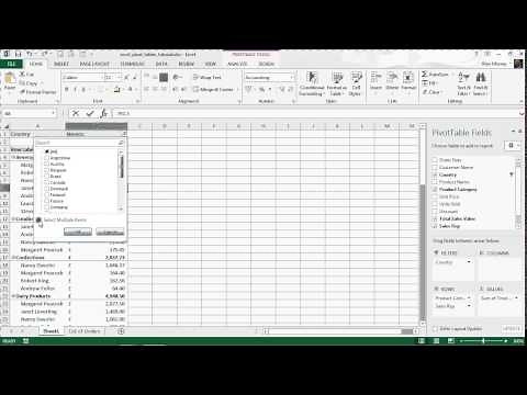 Introduction to Pivot Tables - Excel Pivot Tables Tutorial