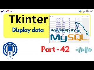 Connect MySQL Database with Tkinter | Python GUI Tutorial | #Python #Tkinter #PythonGUI
