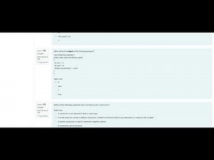 04 Java Test | Spoken Tutorial question answers | MCQ
