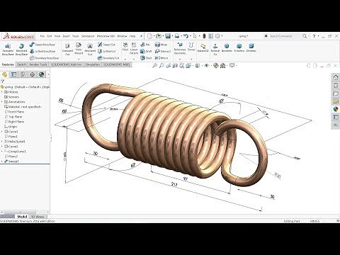 Solidworks tutorial Spring