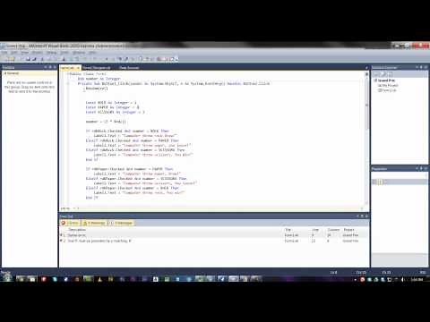 How To Make A Simple Game in Visual Basic