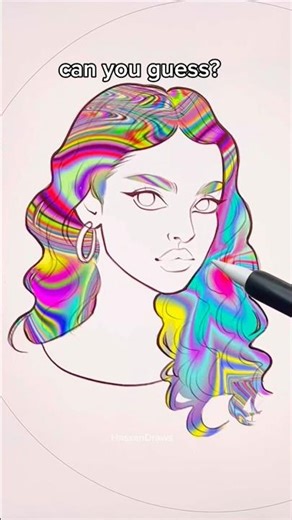 Random Colors TRANSFORM My Drawing? 😱🎨 (Cute or Fail?) #shorts #artchallenge #drawing #satisfying