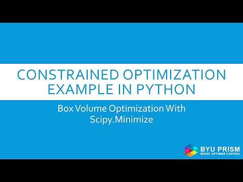 Python Scipy Optimization Example: Constrained Box Volume