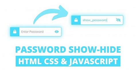 Password Show Hide Button in HTML CSS & JavaScript