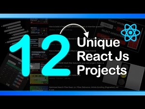 Build 12 Unique & Amazing React Js projects (Full Course)