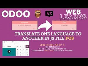 How to translate strings in javascript file | OWL Odoo POS Development