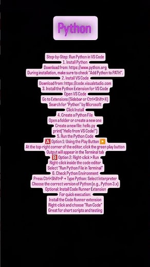 "Run Python in VS Code 🐍 | Step-by-Step Setup & Execution Guide"