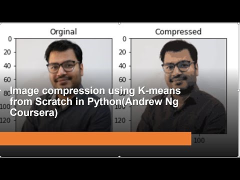 #13 - Image Compression using K-Means from Scratch in Python(Andrew Ng Coursera)