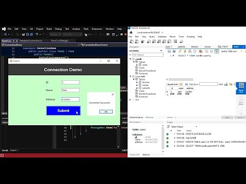 How to Connect C#.Net Project to MYSQL Workbench Using Visual Studio 2022