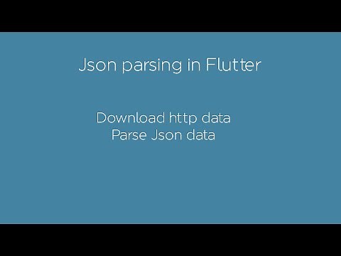 How to download and parse json data in flutter full tutorial example to learn flutter and dart