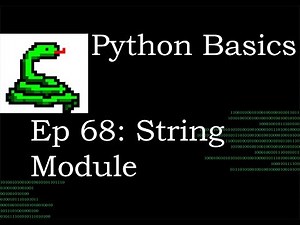 Python Basics String Module