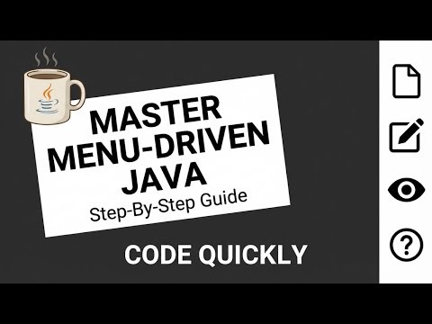 19 Java Program for Menu Driven Operations