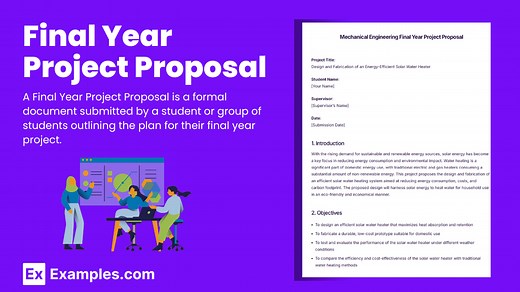 13+ Final Year Project Proposal Examples to Download