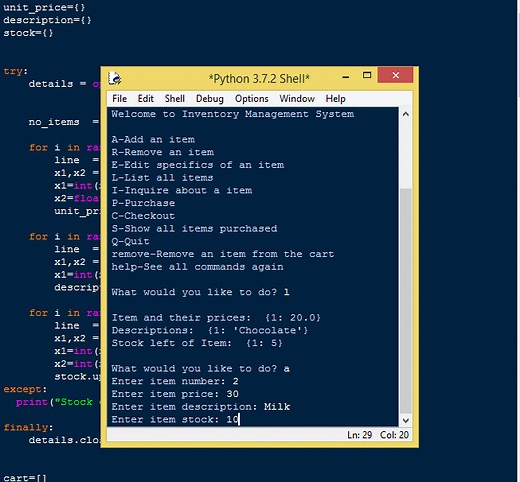 Inventory Management System Project in Python Free Source Code