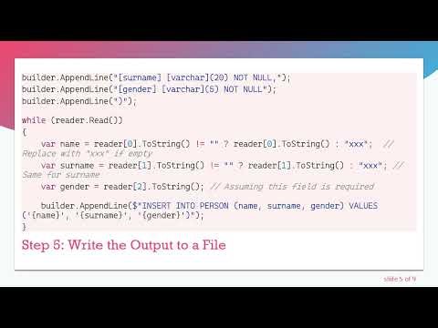 How to Create a T-SQL Script with C# : A Step-by-Step Guide to Generate Table and Insert Statements