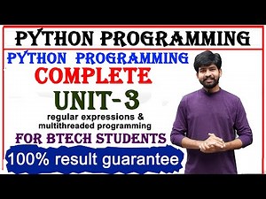 complete unit 3 | python | python programming | btech python programming complete unit 3