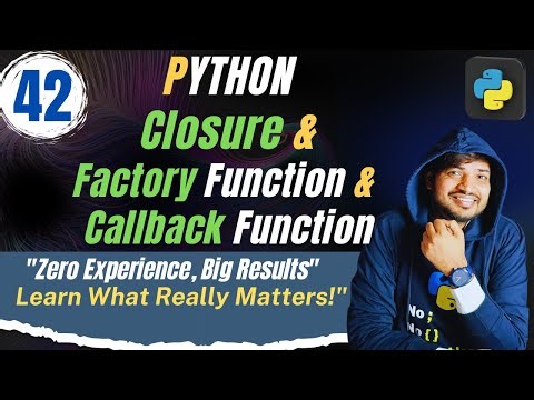 Factory Function, Callback Function ,Closure in Python | Explained | codersindia | Rohit Tyagi | #42