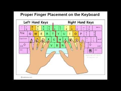 Learning how to type on keyboard with proper finger position #becomefast