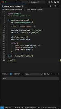 Internet Speed Tester - Python for Beginners