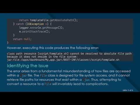 Accessing Resources in a Jar: How to Get the Absolute Path of a File in Java