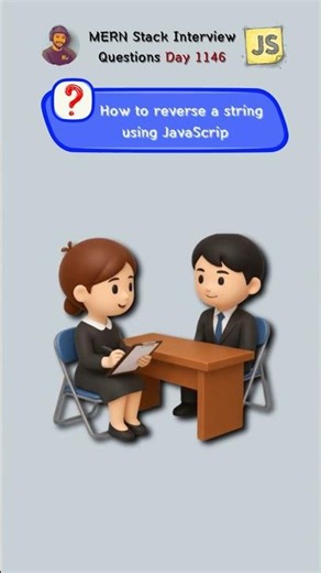 How to reverse a string using JavaScript #shorts