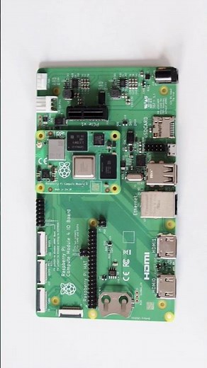 Raspberry Pi Compute Module 4 IO Board #raspberrypi #linux #shorts