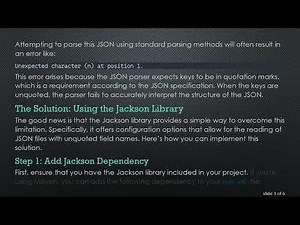 How to Read JSON Files in Java with Unquoted Field Names