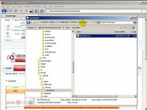 DotNetNuke Tutorial, Changing the style of the Events Module