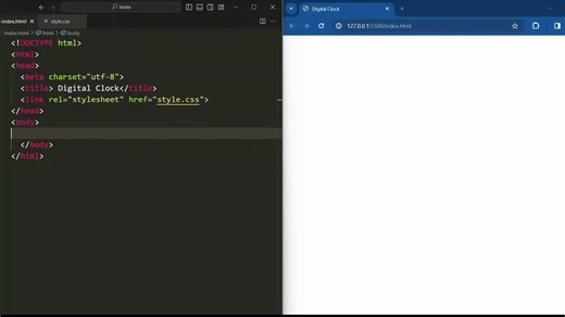 Create a Unique Clock Design Using HTML, CSS, and JavaScript