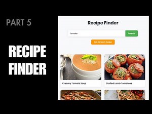 Recipe Finder App with HTML, CSS & JavaScript (Part 5 - Search Recipes)