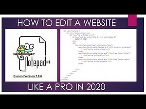How to Edit your Website using Notepad++ HTML and CSS