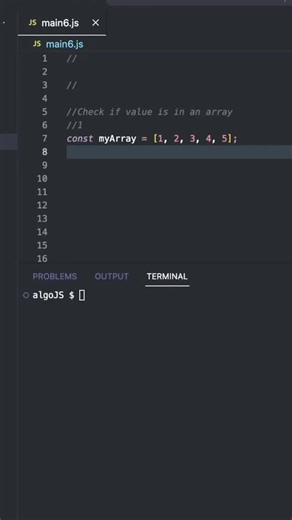 Thom Code on Instagram: "Find If A Value Exists In Array - JavaScript Here are a few ways to find if a value in present within an array, useful for coding interviews at companies like Microsoft, Amazon, Apple and Google #softwareengineering​ #javascript​ #codinginterview​ #shorts​"