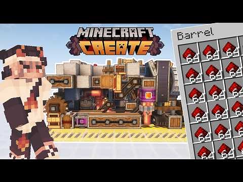 A COMPACT Create Mod REDSTONE FARM | Create Mod Block-by-block TUTORIAL