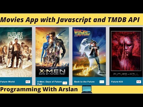 Build Movies App with Vanilla Javascript and TMDB API With Search Feature