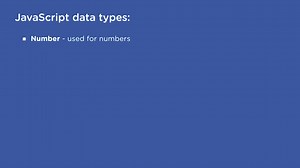 Storing Data with JavaScript Variables