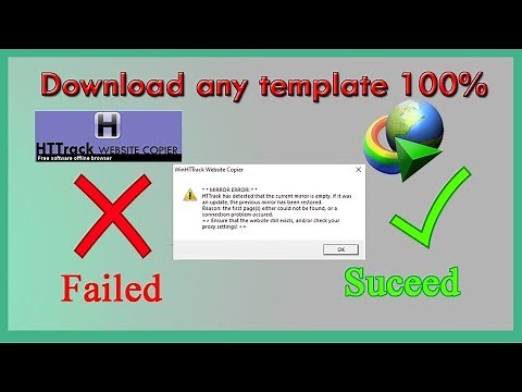 Httrack Mirror empty problem alternative | Use IDM Grabber To download Templates [Free 100%]