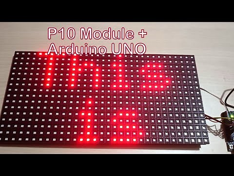 Easy Arduino UNO P10 LED Module Control for Beginners!